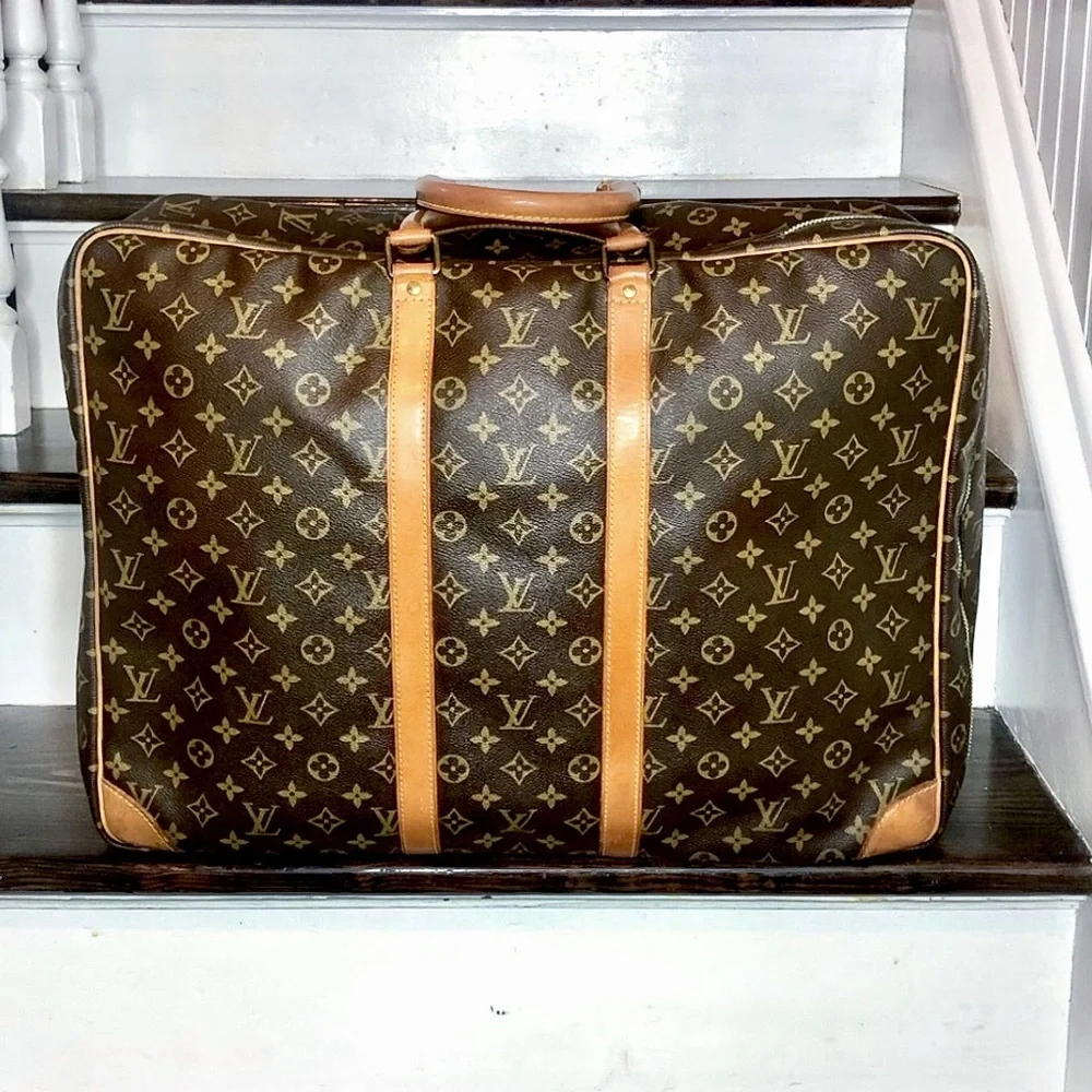 LOUIS VUITTON Monogram Sirius 55 Suitcase Lock/Key Tag/Poignet AUTHENTIC