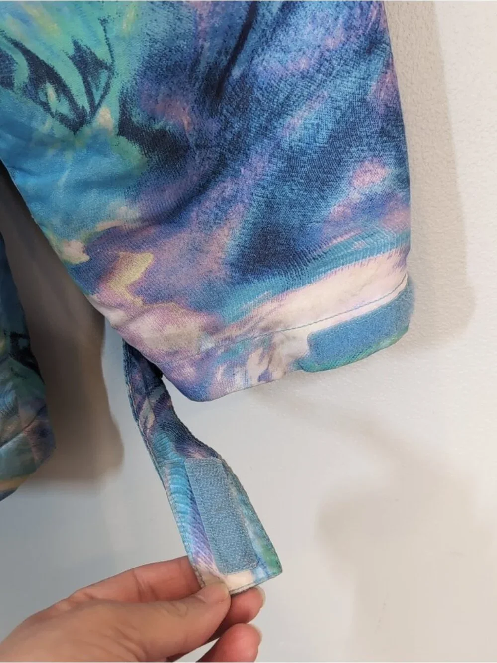 The Childrens Place Girls Winter Jacket Watercolor Swirl Blue Pink Purple XXL 16