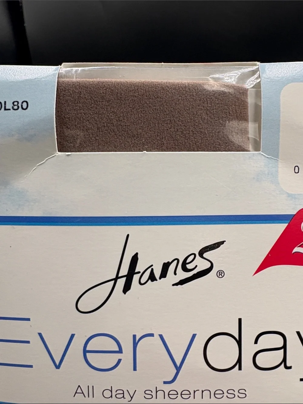 New in Package Vintage Hanes Everyday Day Sheer Pantyhose - Natural size EF