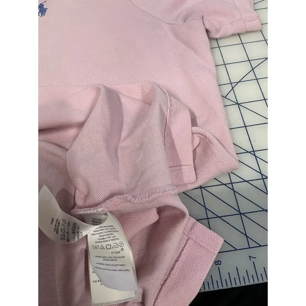 Ralph Lauren Men's Classic Short Sleeve Polo Shirt Pink XL‎ Embroidered