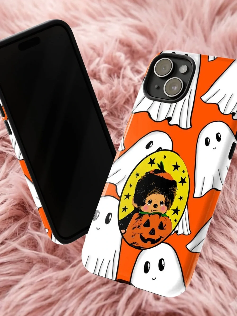 Cute Doll Halloween Ghost Phone Case - Orange