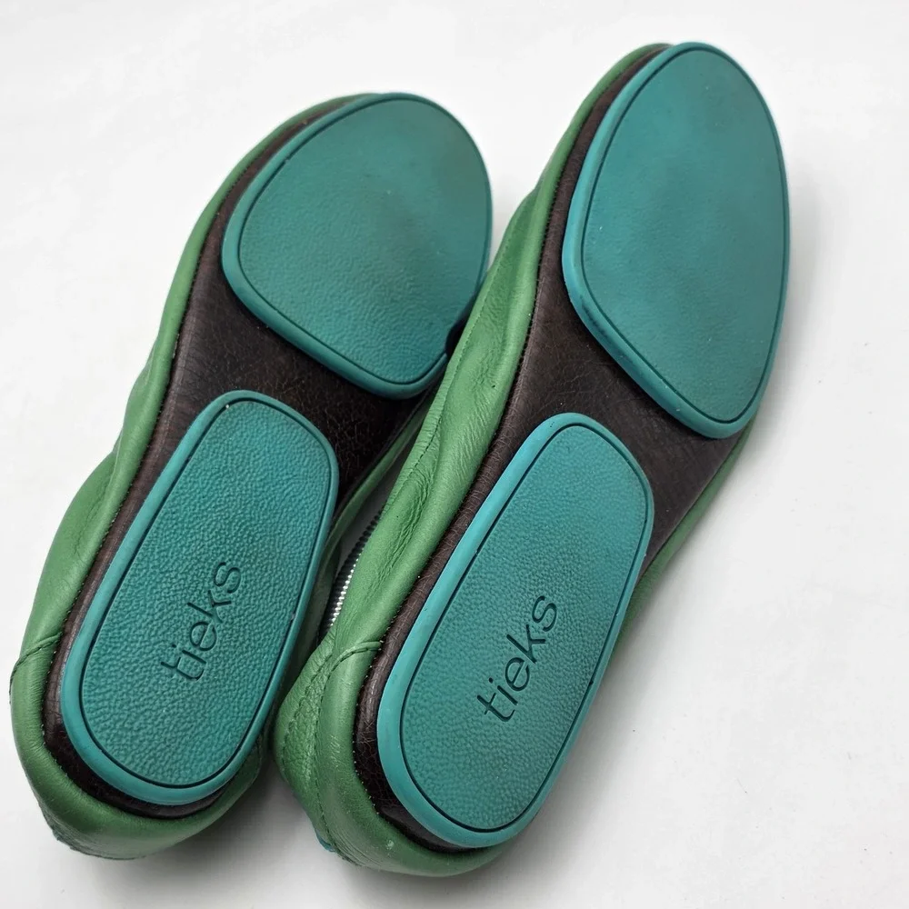 Tieks By Gavrieli Ballet Flats US 9 Clover Green Foldable Chic Comfortable
