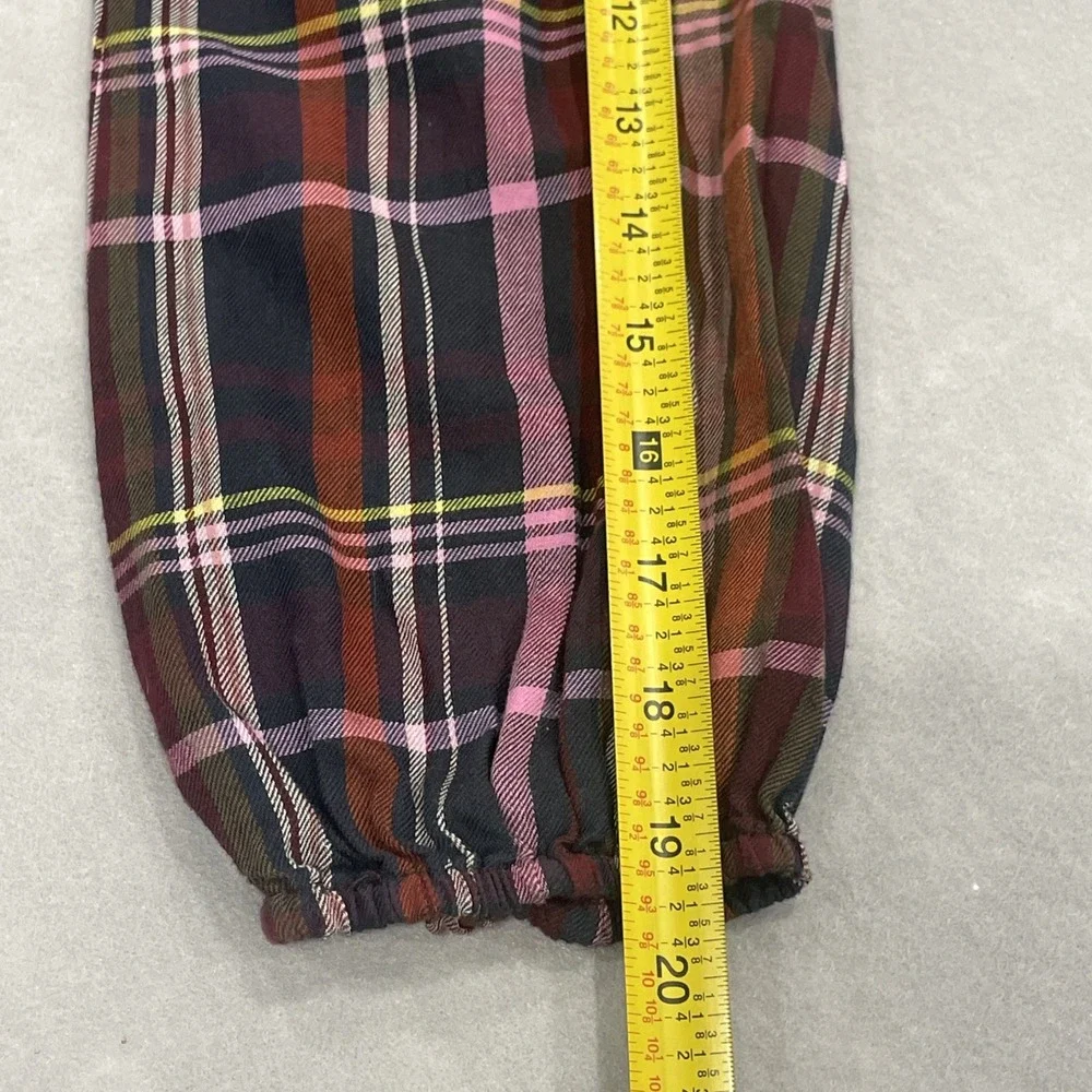Johnny Was Top Rosalva Paris Blouse Plaid Embroidered Workshop Boho Women's XS