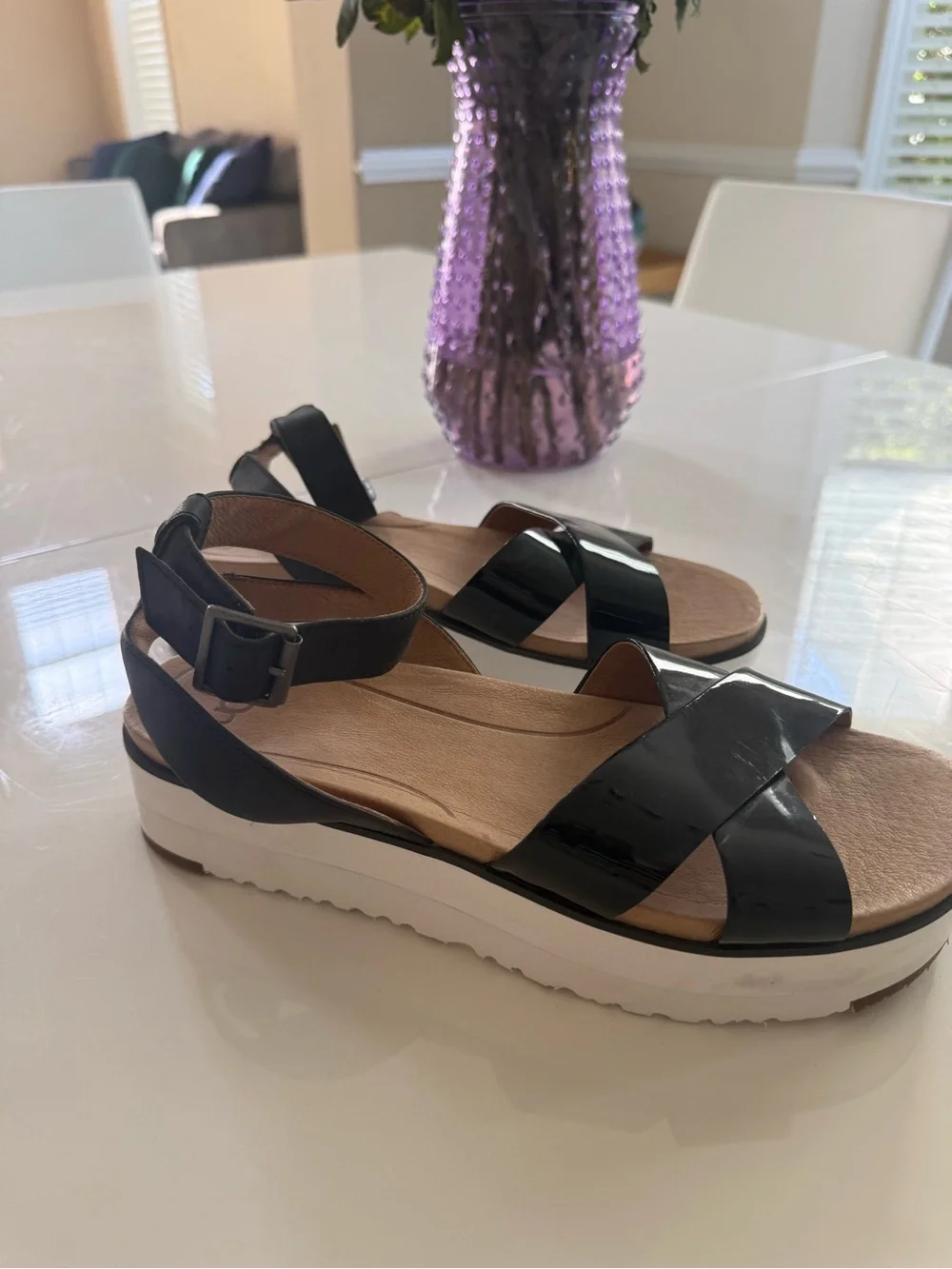 UGG shiny patent
